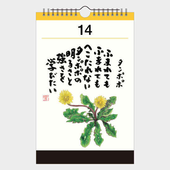 心の花 小籔実英 万年日めくりカレンダー NK-651 NK-651