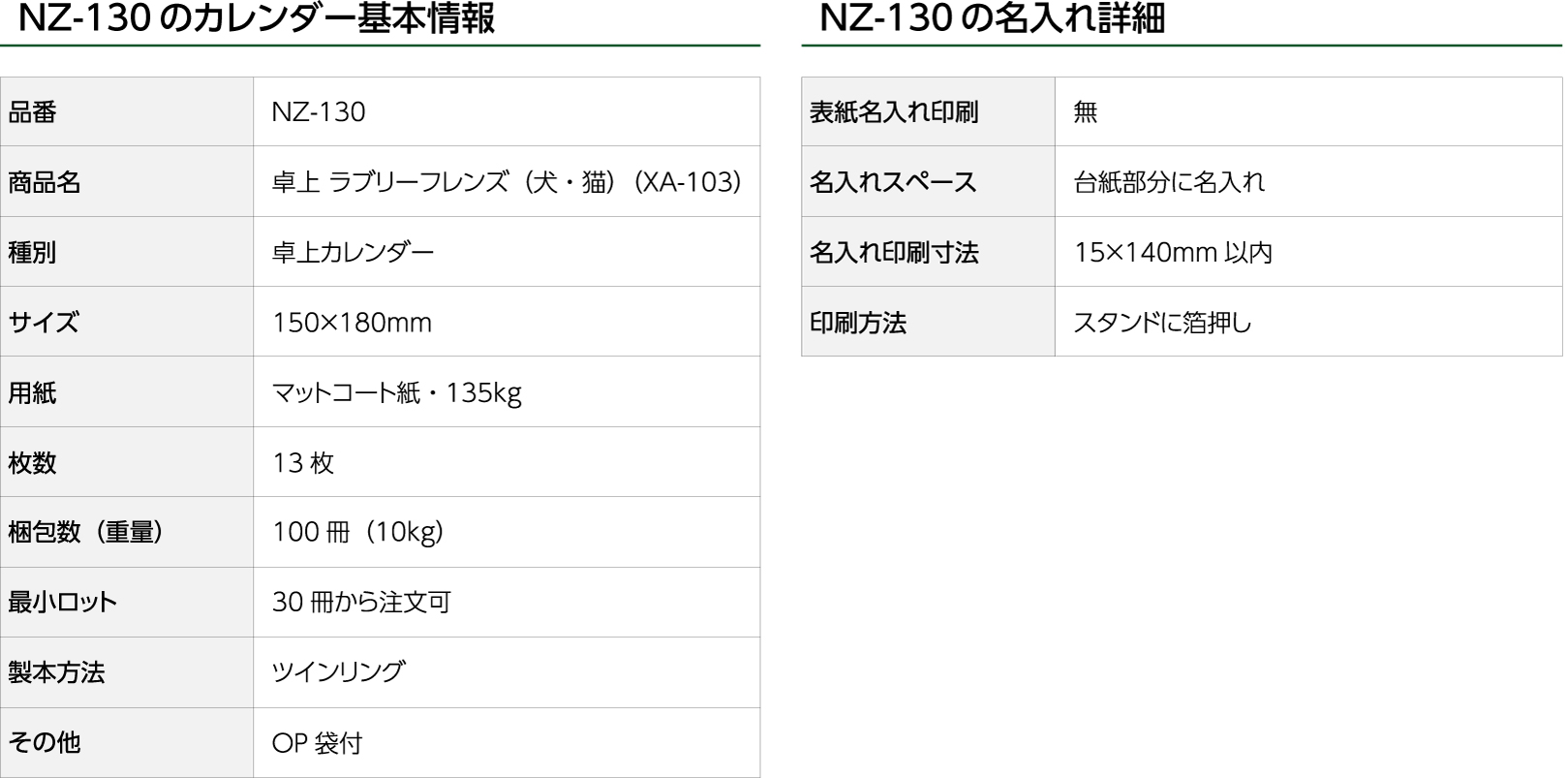 NZ-130　卓上 ラブリーフレンズ（犬・猫）（XA-103）