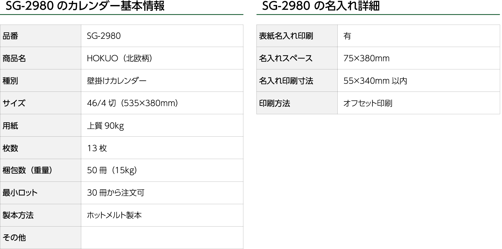 SG-2980　HOKUO（北欧柄））